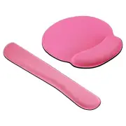 Keyboard Wrist Pad, Mouse Wrist Rest Ergonomic Wrist Support Style 3, Pink