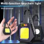 Mini 500LM COB LED Flashlight Work Light USB Rechargeable Keychain LampNEW U7G4
