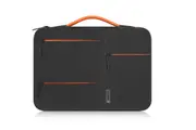13/14/15 Inch Laptop Case Sleeve with Handle Electronic Digital Organizer Protective Bags Notebook Carrying Case-Black