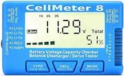 RC CellMeter-8 1-8S Battery Capacity Voltage Test Meter for LiPo Life Li-Ion NiMH Nicd Cell Meter