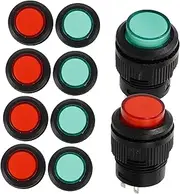 LAPYAPPE 10pcs Self Reset Button Rocker Light Switch Black Light Fixture with Outlet Toggle Rocker Hue Switch Game Toggle Switches Rocker Switch Button Turn Copper Feet