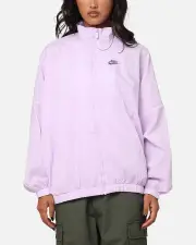 [Nike] Nike Women's Sportswear Essential Woven Windrunner Jacket Violet Mist/violet Mist-daybreak - Size M M Violet Mist/Vio