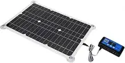 20W 18V Flexible Solar Panel,with Overload Guard Function Monocrystalline Silicon Solar Charger Solar Panel Can Be Connected to The Cell Phone and Other