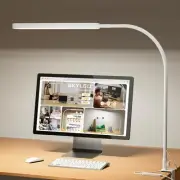 Led Desk Lamp - 33.5" Desk Light - Flexible Gooseneck - 5 Color Modes X 11 Br...