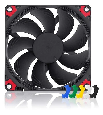 Noctua Chromax Black Swap 2500RPM PWM Computer Case Fan w/Anti-Vibration Pads