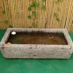 老舊石槽馬槽牛槽石缸庭院大小石鵰魚缸複古養魚池花盆流水景擺件