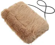 [WOFASHPURET] Portable Hand Muff Women's Warmer Muff Heated Hand Sleeve Imitation Fur for Winter Fashionable Accessory