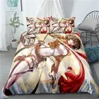 Anime Attacking Giants Queen/Double/King/Single Bed Quilt/Duvet/Doona Cover Set