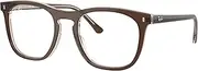 [Ray-Ban] RX2210V Eyeglasses Bundle: RX 2210V 8365 Brown On Transp Light Brown and Universal Anti-slip Silicone Leash, Brown on Transp Light Brown
