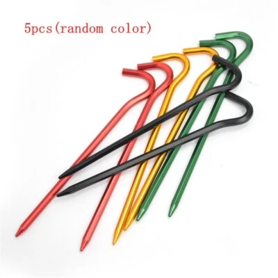 Aluminum Alloy Tent Stakes Tent Nail Ground Pegs for Outdoor Camping Canopy Tarp