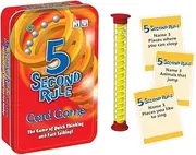 University Games 5 Second Rule Tinned Game | Fast-Paced Family & Party Game | Think Quick, Answer Fast! | Fun for Kids, Teens & Adults | Board Game in Travel Tin