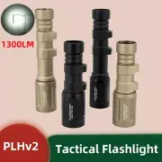Tactical PLHv2 18650 Flashlight 1300 High Lumens Hunting Flashlights Outdoor