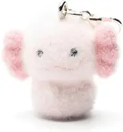 [Miniblings] Axolotl Charm Pendant Velvet Flock Children's Aquarium Nude Mulch Handmade Fashion Jewellery Necklace Pendant Silver-Plated Charm Bracelet Pendant for Bracelet, 25mm, Plastic flocked