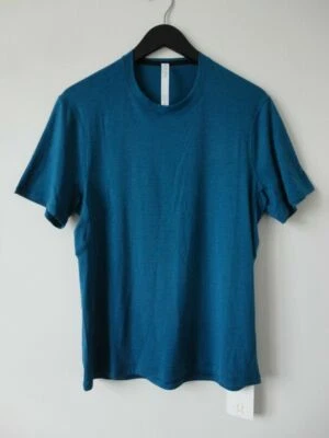 NWT LULULEMON CPRI Blue 4 Way Stretch Somatic Aero SS Top Shirt Men's XL