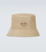 [Prada] Prada Logo tab bucket hat XL beige