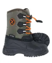 XTM Rocket Winter Boa Lined Kids Snow Boots - Forest - US13 - 1