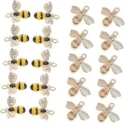 [Operitacx] Bulk Jewelry Making Kit 20pcs Bee Charms Pendants Necklace Charms for Diy Projects