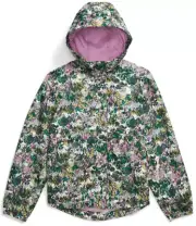 NEW The North Face Antora Mineral Purple Maze Floral Rain Jacket Girls XL 14-16