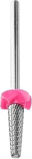Ipetboom Grinding Head Nails Drill Bits Cuticle Nail Drill Professional Bits Nail Drill Bits Drill Bit Nails Nail Drill Tips Nail Bits for Nail Drill Tungsten Steel Pink