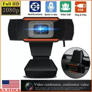 Webcam Auto Focusing Web Camera HD Cam with Microphone For PC Laptop Desktop USA