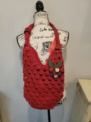 NWT Suzie Cherry Boho Bohemian Hippie Purse Bag Tote