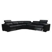 NNEDSZ Seater Real Later sofa Black Color Lounge Set for Living Room Couch with Adjustable Headrest