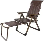 Recliner Folding Lunch Break Home Leisure Balcony Rattan Chair for Pregnant Women Special Sleeping backrest Comfortable Lazy Elderly Multi-Functional