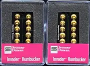 Seymour Duncan SH-8 Invader 6 String Bridge & Neck Set - Black w/Gold Polepieces