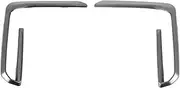 Fog Light Grille Trim Cover: Compatible with X5 G05 M50 Pre LCI 2019 2023, Front Bumper Fog Lamp Frame Moulding Left Right, Cerium Grey