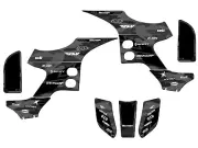 1993-2005 TRX 90 APACHE Grey Senge Graphics Kit Compatible with Honda