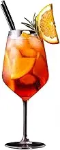 AIOS Set of 6 Unbreakable BPA Free Tritan Aperol Glasses/Spritzer Glasses. Capacity 475ml.