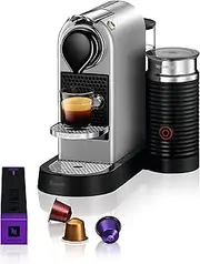Nespresso Citiz & Milk Capsule Coffee Machine by Breville, Silver, BEC660SIL