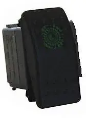 DragonFire On/Off Rocker Switch Green Light (520983)