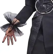 [Generic] Tulle Gloves Lace Semi Sheer Wrist Long Short Touchscreen Sensitive Dressy Evening Gloves