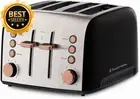 RHT94COP, Brooklyn Toaster 4 Slice, Extra Wide Toasting Slots, High-Lift, Copper
