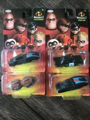 Disney Pixar Incredibles 2 Increddibles Car Die Cast Set Of 4
