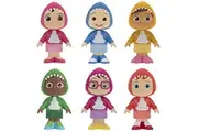 CoComelon 6 Figure Family and Friends Shark Theme Pack - Includes JJ, Nico, Cody, Nina, Bella and Cece in Shark Hoodies - Toys for Kids and Preschoolers
