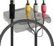 ALG-SSAVC AV Cable for Sega Saturn (Early/Late) 0.6 x 0.6 x 2.0 inches (1.5 x 1.5 x 5 cm), Stereo AV Cable, Convenient to Carry