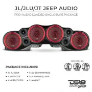 DS18 Sound Bar for Jeep JL/JLU/JT Pro Audio 8" Speakers Tweeters & Amplifier