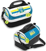 NRL Parramatta Eels Retro Dome Lunch Cooler Bag, Light Blue Gold, 25 x 16 x 20cm, Single Unit