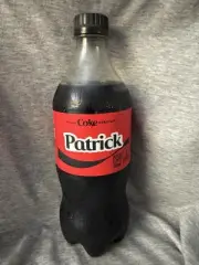Share a Coke with Patrick 2025 Personalized Gift Coca~Cola Bottle 20oz Zero