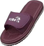 [Kubota] Flip Flops with Velcro Fastening, Bathing Shoes for Men and Women, Bathing Slippers for Beach, Bathing Slippers, Shoes for Shower and Sauna