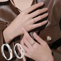 在飛比找momo購物網優惠-【KT DADA】情侶戒指 求婚戒指 結婚戒指 純銀戒指 鋯