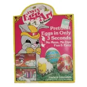 Vintage Sun Hill Instant Egg Art Colorful Floral Geometric Wrappers Easter NOS