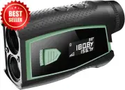 Golf Rangefinder 1500Yd ±0.5Yd Accuracy Distance Angle Compensation Rechargeable