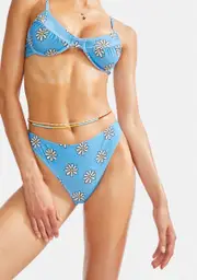 [Daisy Street] High Cut Daisy Bikini Bottoms