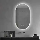 500x900mm Motion Sensor Switch Pill Shape Oval Frameless Backlit Led Mirror Bath