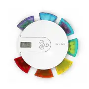 Portable 7 Electronic Automatic Pill Dispenser With Timing Reminder