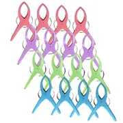 16x JUMBO PLASTIC CLOTHES PEGS Laundry Clips Washing Line Clothespin Fastener