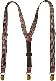 [STKARCV] Suspenders Retro Clothing Herringbone Strap Clip Pants